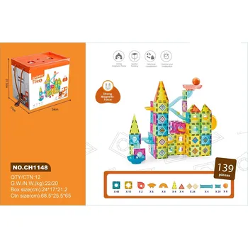 ostatní stavebnice Ramiz Magnetické cihly Castle Track Ball 139el.