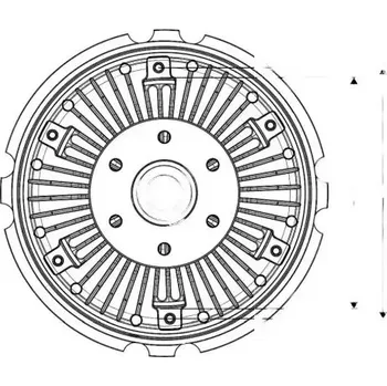 Ventilátor topení a klimatizace NRF 49085 Spojka ventilátoru chlazení