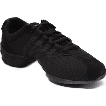 Dámské lodičky HDS Henzély | Tréninkové taneční boty HDS SN002 černá látka/nubuck (SNEAKER) - 22
