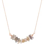 Náhrdelník s kamenem labradorit 42037.3 ocel