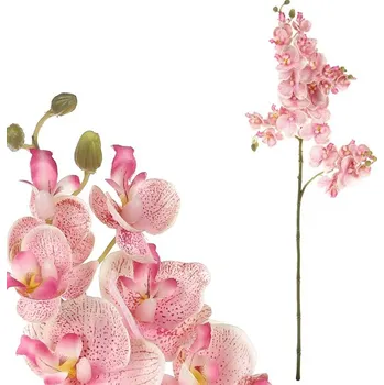 umělá květina Autronic Orchidej - umělá řezaná, barva růžová, sada 6 ks