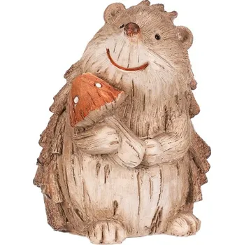 Autronic Ježek s houbou - polyresin, béžovo-hnědý, sada 3 ks