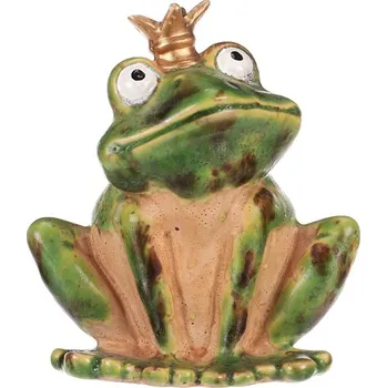 Autronic Žába s korunkou - keramická dekorace, sada 6 ks