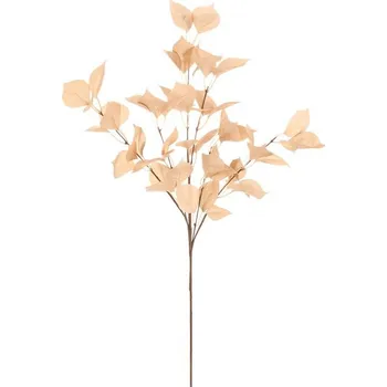 umělá květina Autronic Lunárie - umělá větev s lístky, barva béžová, sada 6 ks