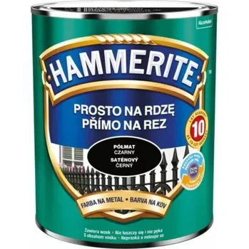 barva na kov Email na kov Hammerite 0,25 l černá