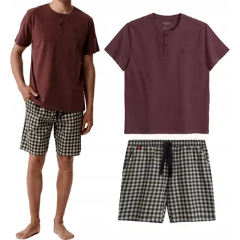 Pánské pyžamo Pánské pyžamo s krátkým rukávem Atlantic XXL