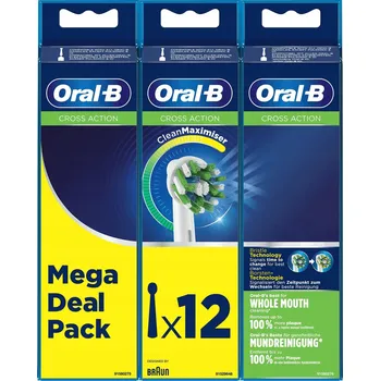 Péče o chrup Braun ORAL B CROSS ACTION CLEAN MAXIMISER hlavice 12 ks
