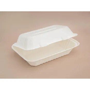 Jednorázové nádobí Menu box z cukrové třtiny jednodílný 1000ml