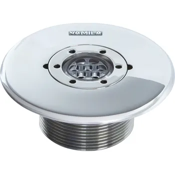 Vtoková tryska VAMILA nerez s transparentní kuličkou 7 x 6,5 mm - zapuštěná