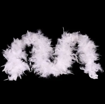 Autronic Girlanda z peří, bílá barva, sada 3 ks