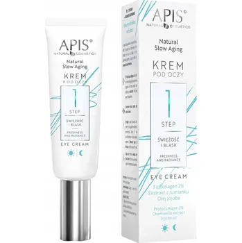 Péče o oční okolí APIS Natural Slow Aging Oční krém Krok 1 Svěžest a Lesk 15 ml