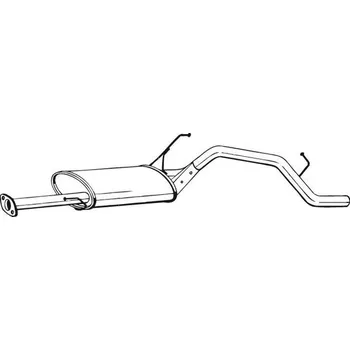 Výfukový systém Zadní tlumič výfuku BOSAL 284-147