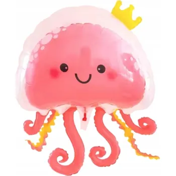 Balónek Fóliový balónek Balón v balónu - Chobotnice růžová (80 cm * 98 cm)