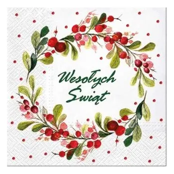 Serwetki 33x33cm Berries Ring (pl), Paw