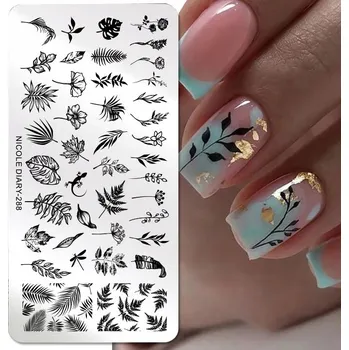 ŠABLONA NA NEHTY DESTIČKA PRO RAZÍTKA 288