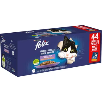 Krmivo pro kočku 44x85g Felix Fantastic "So gut..." - kuřecí, losos, treska, kachní