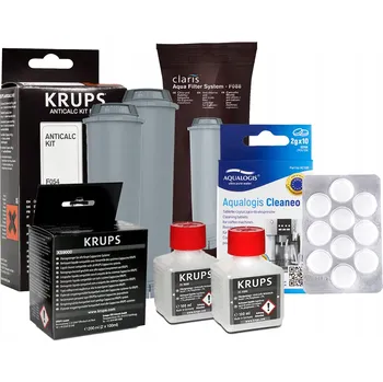 Kávovar Sada Krups - KRUPS F08801 2ks, Krups F054, Krups XS9000, Cleaneo 10 Ks