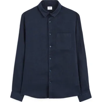 Pánská košile Celio Lněná košile Daflix 1120392 Tmavě modrá M