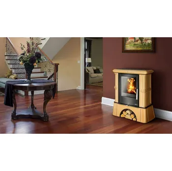 Krbová kamna ABX - BAVARIA exklusive KACHLOVÝ SOKL (zelená moosgrun (Zehendner))