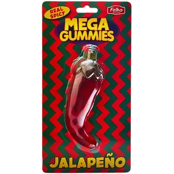 Bonbon Felko Mega Gummies velká želé chilli paprička 120 g