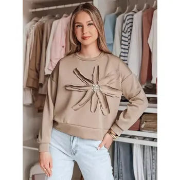 Dámská mikina Dámská mikina DSTREET PETITKA BY1386 BÉŽOVÁ unisize