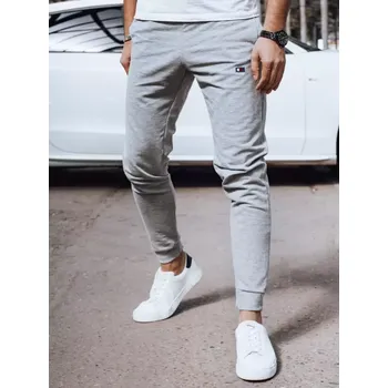 Pánské tepláky DSTREET UX4375 SVĚTLE ŠEDÁ XL
