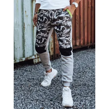 Pánská móda Pánské tepláky DSTREET ux4428 SVĚTLE ŠEDÁ CAMO L
