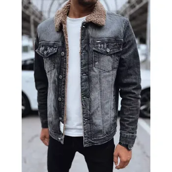 Pánská casual bunda Pánská džínová bunda DSTREET tx4725 ČERNÁ XXL