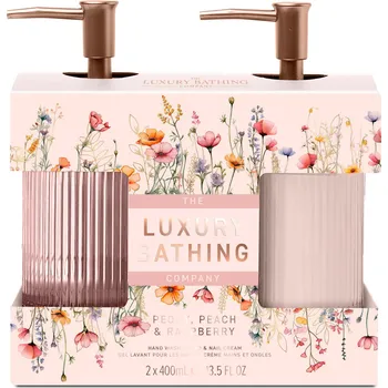 Kosmetická sada The Luxury Bathing Company Dárková sada Pivoňka, Broskev & Malina 2 ks + 2 měsíce na vrácení zboží