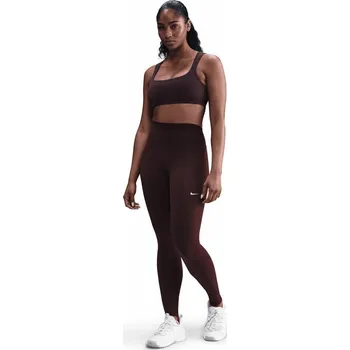 Nike One Seamless Front legíny - 0 - červená - XS