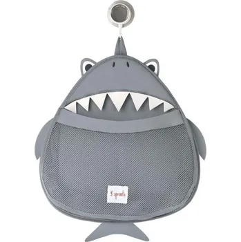 Hračka pro nejmenší 3 SPROUTS Organizér do koupelny 3 Sprouts Shark Gray