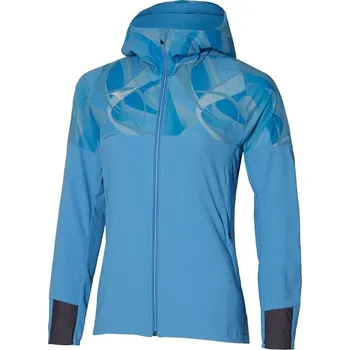 Dámská větrovka Mizuno Paris Athlete Hooded Jacket - Parisian Blue Velikost: S