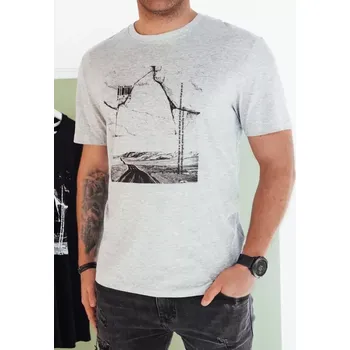 Pánské tričko Pánské triko DSTREET RX5501 SVĚTLE ŠEDÁ XXL