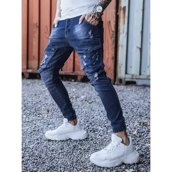 Pánské kalhoty DSTREET UX3286 MODRÁ L