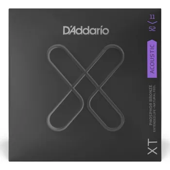 Struna pro kytaru a smyčcový nástroj Struny D'Addario XT Phosphor Bronze 11-52