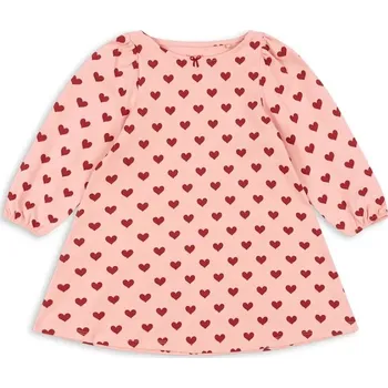 Dámské šaty Dětské bavlněné šaty Konges Sløjd DREY DRESS GOTS KS102566 růžová 39X, vel. 134-140