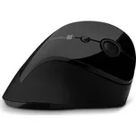 CONNECT IT FOR HEALTH Gloss ergonomická vertikální myš, (+ 1x AA baterie zdarma), bezdrátová, ČERNÁ