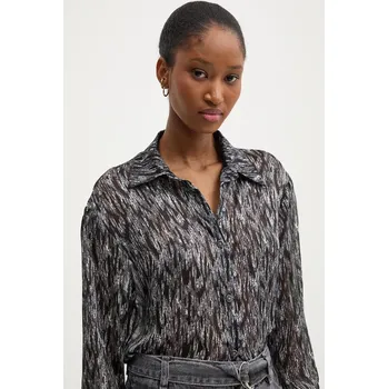 Košile Answear.LAB dámská, černá barva, regular, s klasickým límcem KP2791.ims 99X, vel. M