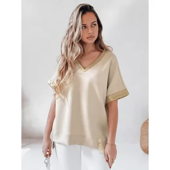 Dámské tričko Dámské triko DSTREET SHINE LOVE RY2914 BÉŽOVÁ unisize