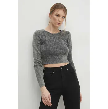 Pánské tričko Tričko s dlouhým rukávem Answear.LAB 10510.td šedá 90X, vel. S/M