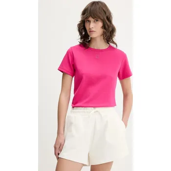 Dámské tričko Tričko HUGO Deloris dámské, oranžová barva, 50512002 42A, vel. L