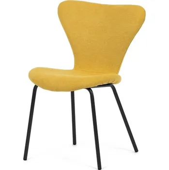 Jídelní židle Autronic Jídelní židle, žlutá, látka, CT-S8010 YEL2