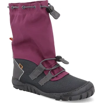 Dívčí zimní obuv Barefoot dětské zimní boty Koel - Rana WP Cipherfox Bordo vínové Velikost: 28