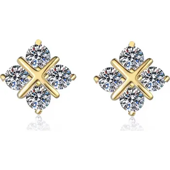 Náušnice Leru Zlaté diamantové náušnice 0,16ct 2 varianty Náušnice: žluté zlato (váha 1,06g)