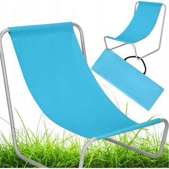 Zahradní lehátko Real Home Skládací plážové lehátko + taška