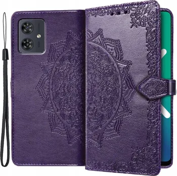 Pouzdro na mobilní telefon Flipové pouzdro XGSM pro Motorola Moto G54 fialové