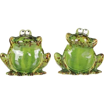 Autronic Žába - keramická dekorace, mix 2 druhů, cena za 1 ks, sada 4 ks