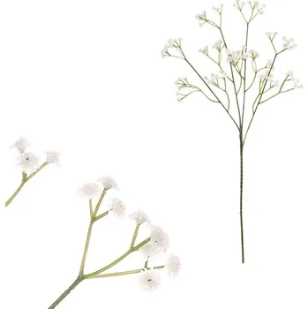 umělá květina Autronic Gypsophila - umělá větev, bílé květy, sada 12 ks