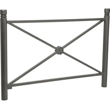 Zábradlí Zábradlí Province délka 1572 mm, hlavice City, jednoduchý kříž s růžicí, barva šedá Procity