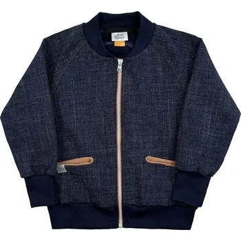 LITTLE THINGS mikina riflová se stojáčkem modrá vel. 3-5 let